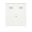 Бяло метално шкафче 40x102x80 cm Mission District – Støraa