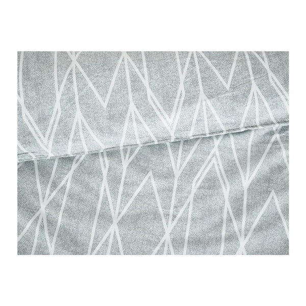 Сиво единично  крепирано спално бельо 140x200 cm Gray Stripes – B.E.S.-image-1