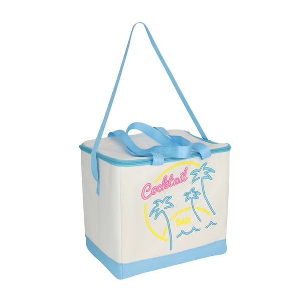 Синя и бяла хладилна чанта California Cool - Le Studio