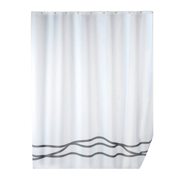 Бяла завеса за душ с покритие против мухъл Noa, 180 x 200 cm - Wenko