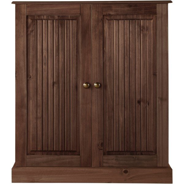 Кафяво шкафче от масивен бор 100x34 cm Mille – Støraa