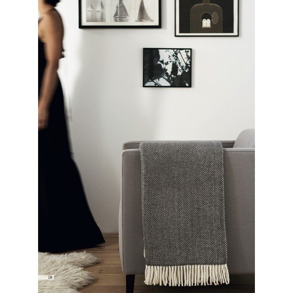 Синьо одеяло със съдържание на памук , 140 x 180 cm Skyline - Euromant-image-3