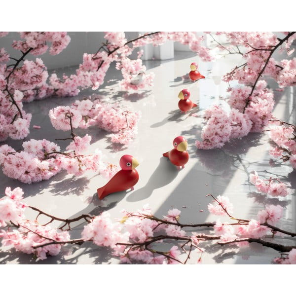 Статуя от масивно дърво (височина 12,5 cm) Bird Flora – Kay Bojesen Denmark-image-4