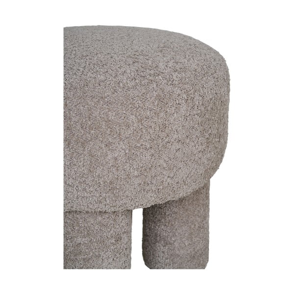 Светлосива табуретка от букле Perth – House Nordic-image-3