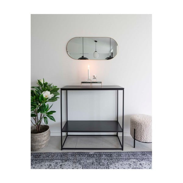 Стенно огледало с рамка в златисто, 35 x 80 cm Jersey - House Nordic-image-1