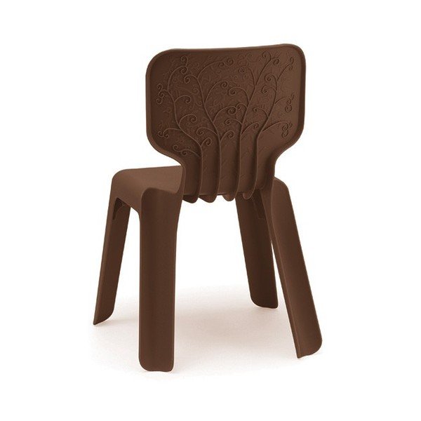 Детски кафяв стифируем стол Alma - Magis