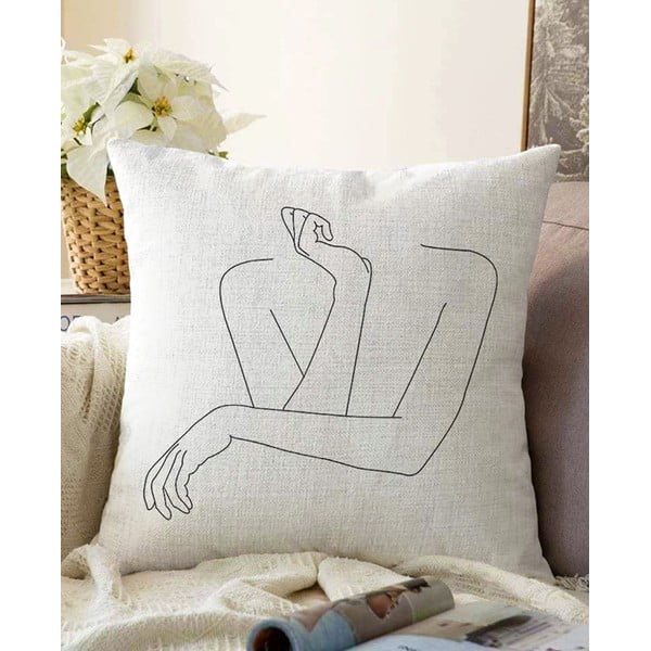 Калъфка за възглавница с памучна смес Pose, 55 x 55 cm - Minimalist Cushion Covers
