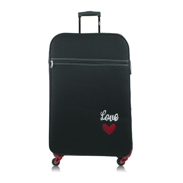 Černý kufr na kolečkách INFINITIF Love, 50 l