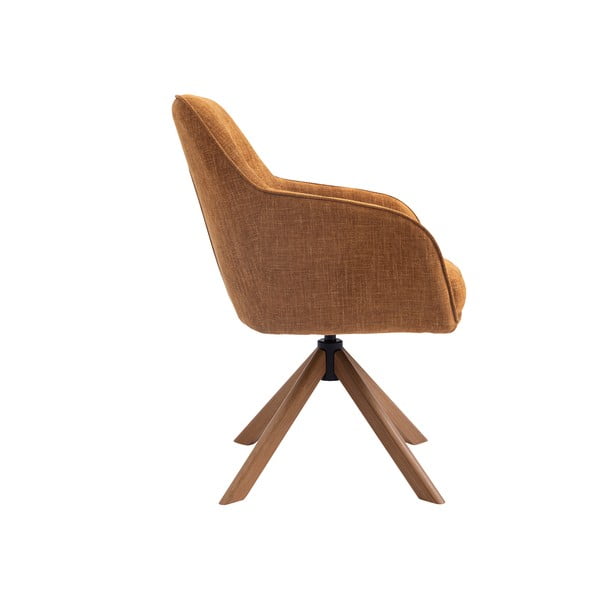 Оранжеви тапицирани трапезни столове в комплект 2 бр. Avola – Unique Furniture-image-4