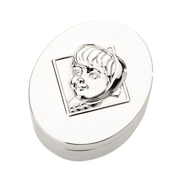 Krabička na první zoubek/první kučeru Little Red, postříbřené