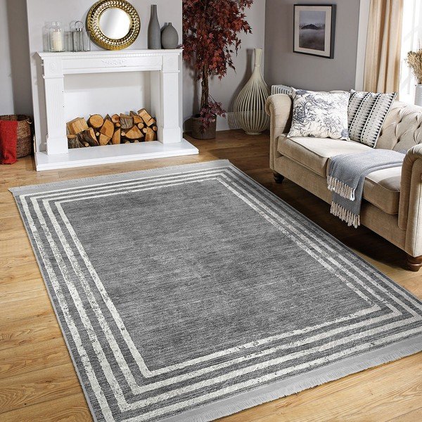 Сив килим 80x150 cm - Mila Home-image-2
