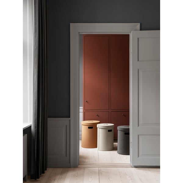 Бежов кош за пране от изкуствена кожа Sahla M – Blomus-image-4