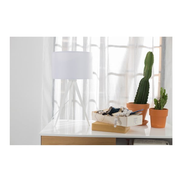 Бяла настолна лампа Tripod - Zuiver-image-3