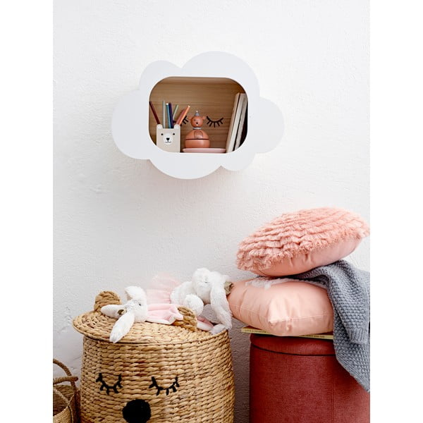 Детска кошница за съхранение, изработена от воден хиацинт, с капак , ⌀ 42 cm - Bloomingville Mini-image-1