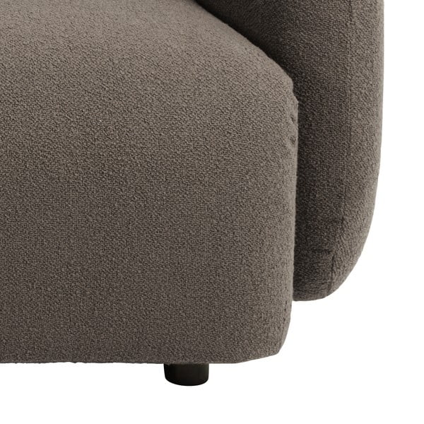 Сиво-кафяв ъглов диван от плат букле (ляв ъгъл) Imola – Bonami Selection-image-4