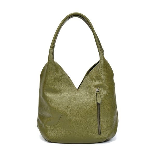 Зелена кожена чанта Brigida - Roberta M