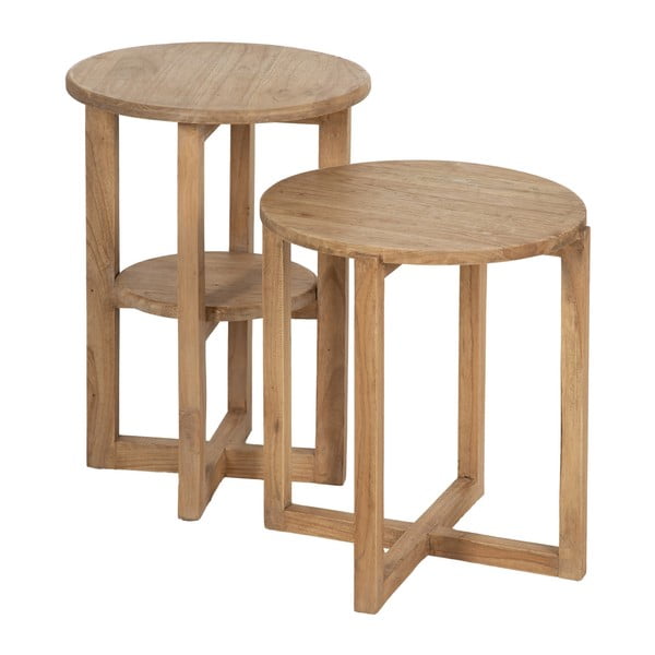 Кръгла странична масичка от масив от минди ø 40 cm Dala – Ixia-image-2