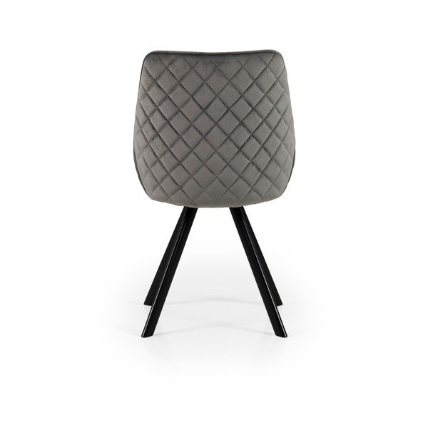 Столове за хранене от сиво кадифе в комплект от 2 броя Ritz - Tenzo-image-2