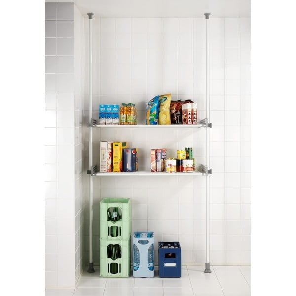 Бял метален рафт за баня 120x300 cm Herkules – Wenko-image-1