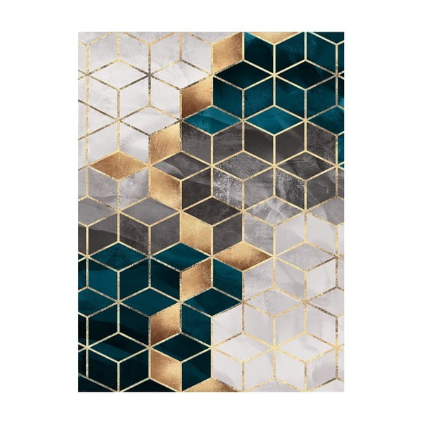 Тюркоазен килим Optic, 80 x 140 cm - Rizzoli