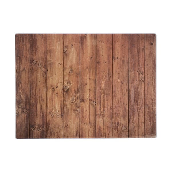 Hnědá pracovní deska s motivem dřeva Typhoon 40 x 30 cm