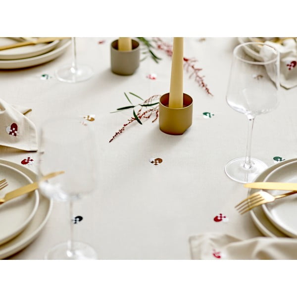 Памучна покривка за маса 140x220 cm Hearts Embloidery – Södahl-image-3