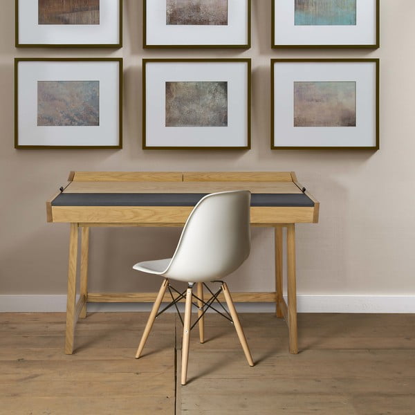 Работна маса от дъбова дървесина Brompton - Woodman-image-1