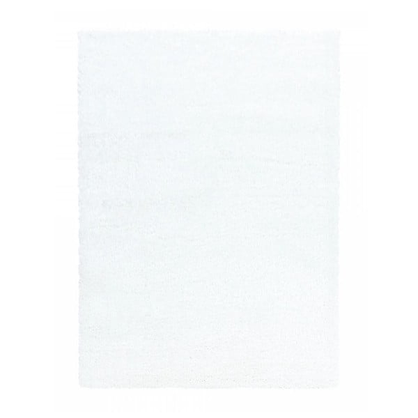 Бял килим подходящ за пране 120x180 cm Pelush White – Mila Home