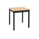 Трапезна маса от борова дървесина с черна конструкция , 70 x 70 cm Sydney - Bonami Essentials