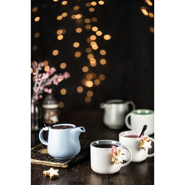 Бяла порцеланова чаша с розов интериор Maxwell & Williams Tint, 440 ml - Maxwell & Williams-image-2