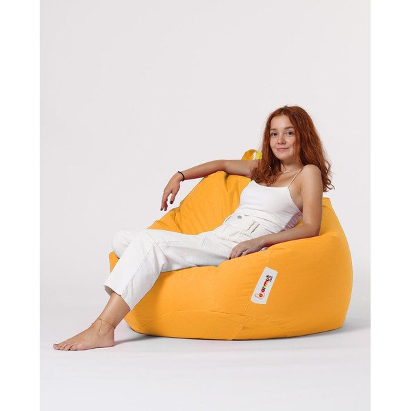 Жълт чувал за сядане Premium - Floriane Garden-image-2
