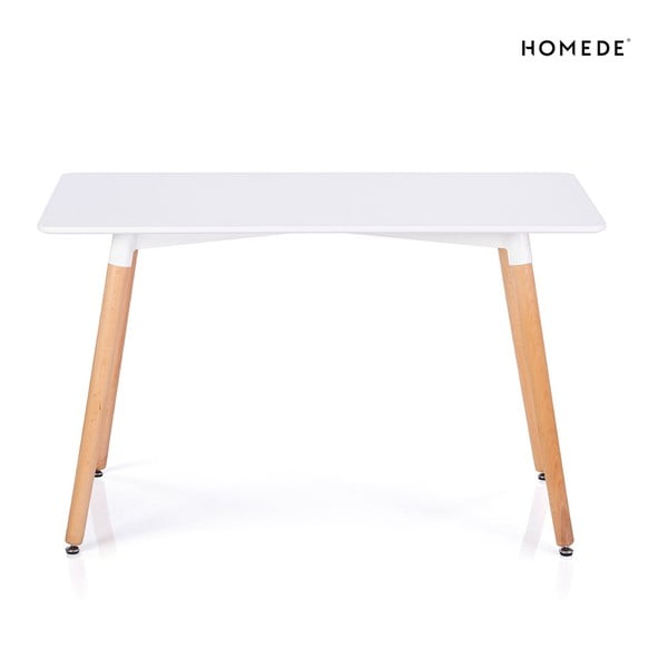 Трапезна маса с бял плот 80x120 cm Elle - Homede-image-2