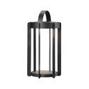 Черен екстериорен LED фенер с USB (височина 30 cm) Firefly – Zone