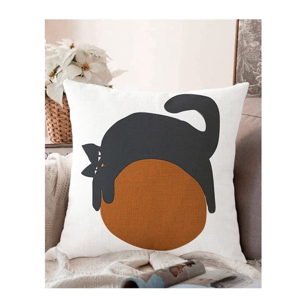 Калъфка за възглавница от памучна смес Kitty, 55 x 55 cm - Minimalist Cushion Covers
