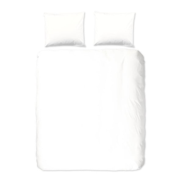 Бяло памучно двойно спално бельо Versal, 200 x 220 cm Uni - Good Morning