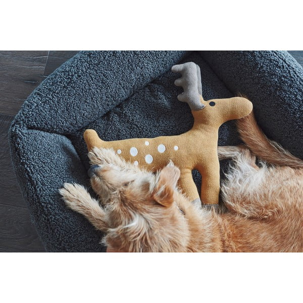 Тъмносиво легло за куче от плат букле 71x91 cm Senso Graphite M – MiaCara-image-2