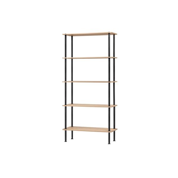 Стелаж от декор от дъб  в естествен цвят 80x163x35 cm Teidi – noo.ma