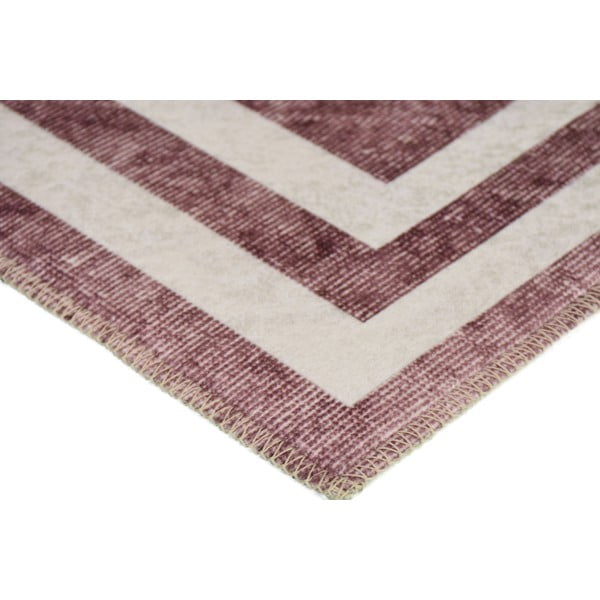 Червен миещ се килим 180x120 cm - Vitaus-image-2