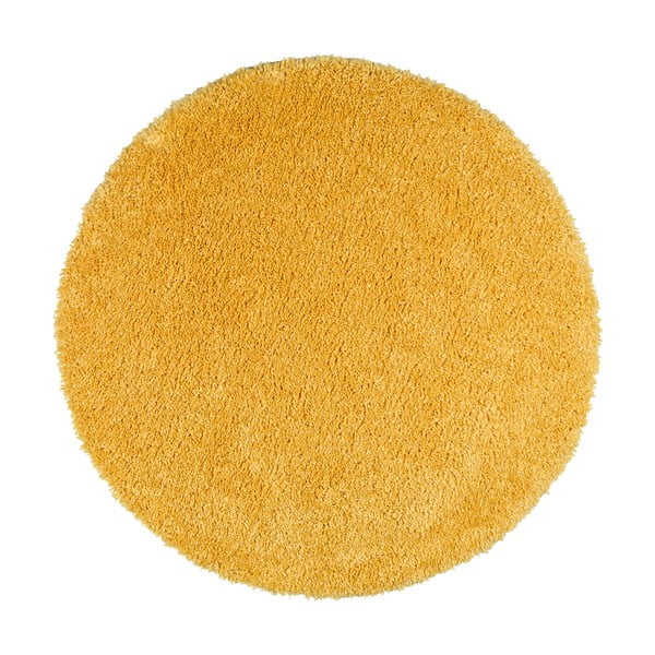 Жълт килим Aqua Liso, ø 100 cm - Universal