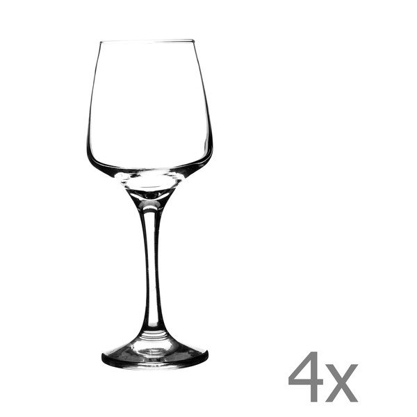 Sada 4 sklenic na bílé víno Nova, 290 ml