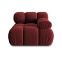 Модул за червен кадифен диван (десен ъгъл) Bellis - Micadoni Home