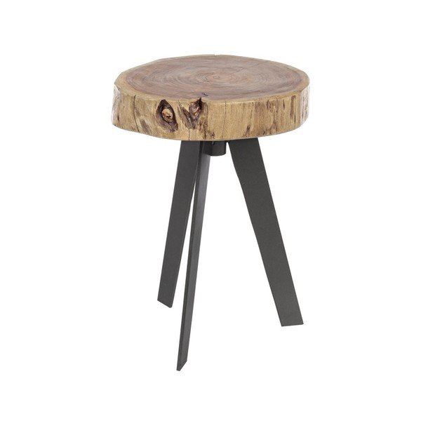 Odkládací stolek z akáciového dřeva Bizzotto Aron, Ø 32 cm-image-4