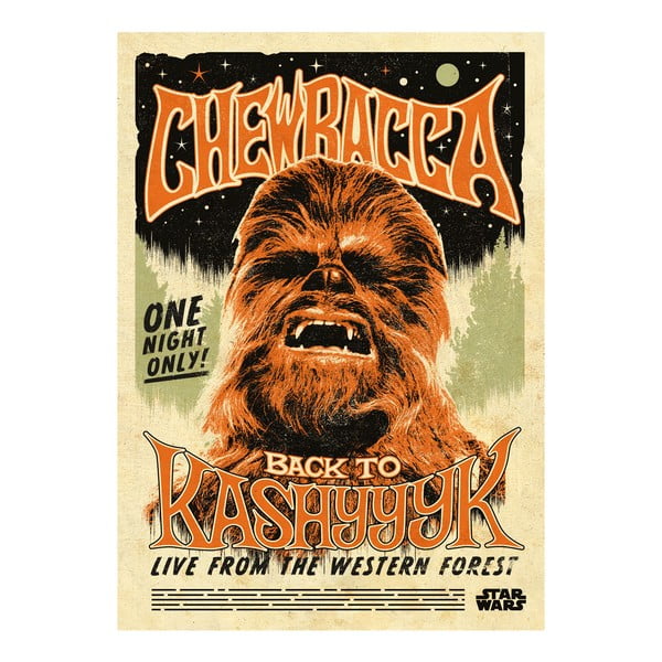 Nástěnná cedule Star Wars Legends - Chewbacca