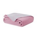 Розово/светлосиво капитонирано покривало за легло от микрофибър 240x260 cm Softa – Restilo