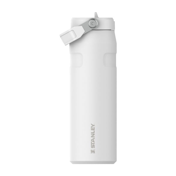 Бял термос от неръждаема стомана 700 ml IceFlow™ Bottle Flip Straw 2.0 Frost – Stanley