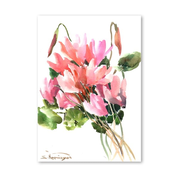 Plakát Flowers in Pink od Suren Nersisyan