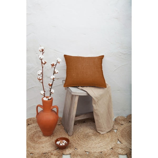 Оранжева възглавница Terracota, 45 x 45 cm - Really Nice Things-image-1