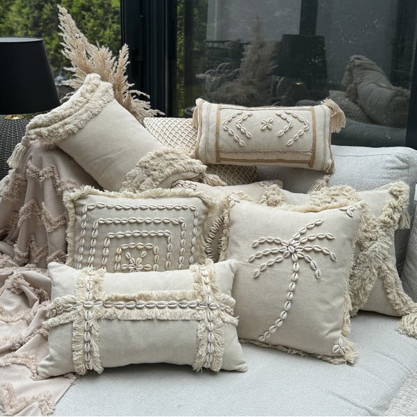 Памучна калъфка за възглавница 30x50 cm Seashells – Mioli Decor-image-1