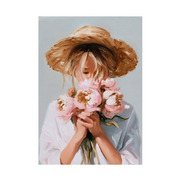 Картина с ръчно изрисувани елементи 70x100 cm Estelle – Styler