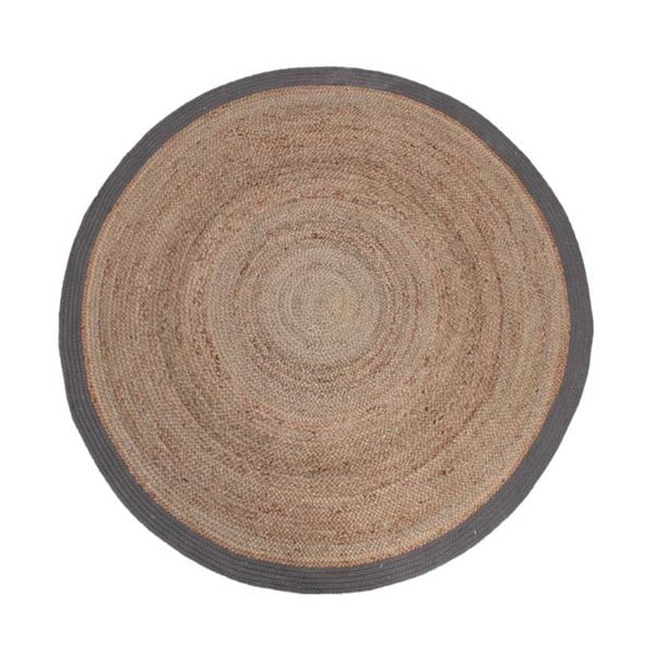 Конопен килим, ⌀ 150 cm - LABEL51
